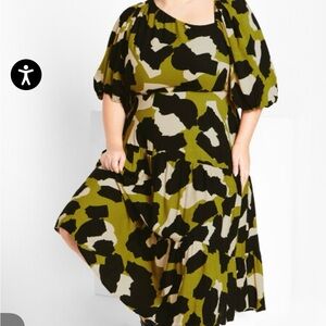 plus size stylish Camouflage Print Dress